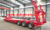 60t 80t Lower Bed Trailer with 3axle 4axle